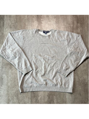 Vintage Polo Sport Ralph Lauren Football Sweater Mens Large Gray